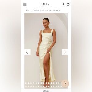 Alaria Maxi Dress - Yellow